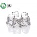 Crystal Heart * Clear Glass Teapot Warmer B-980MK   220518988116